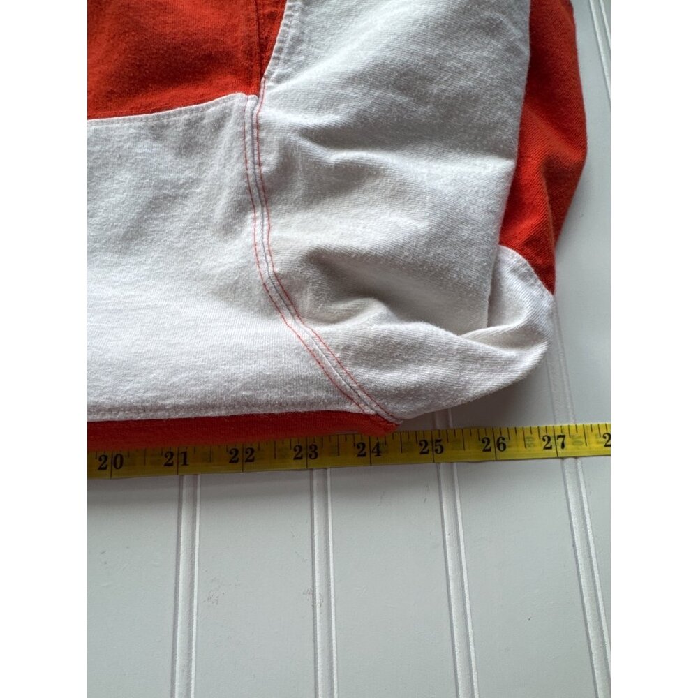 Red Oak Rugby Clemson Tigers Shirt L Orange White Collegiate Style Preppy Retro - Picture 8 of 9